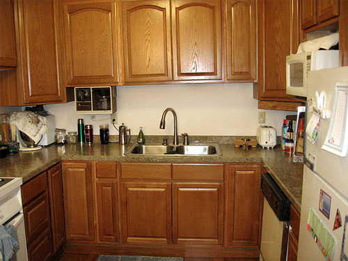 The kitchen a few days after the remodeling project was completed.